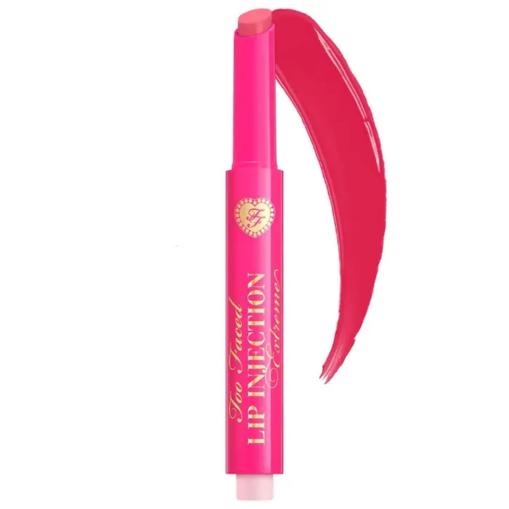 Perfect Pink Too Faced Lip Injection Extreme Plumping Clicks Lip Gloss Brand New